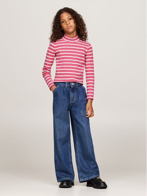 MOCK NECK RIB TOP LS
