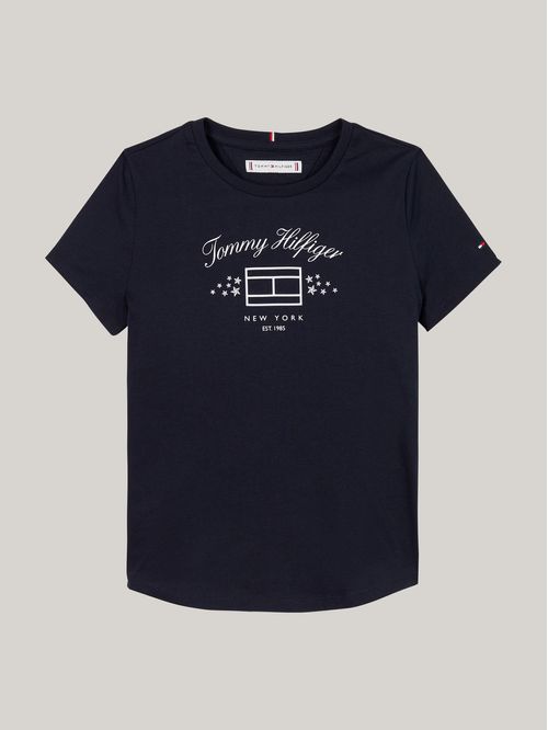TH STARS FLAG PRINT TEE SS