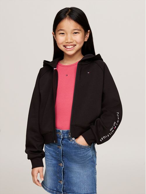 ESSENTIAL EMBROIDERED ZIP THRU