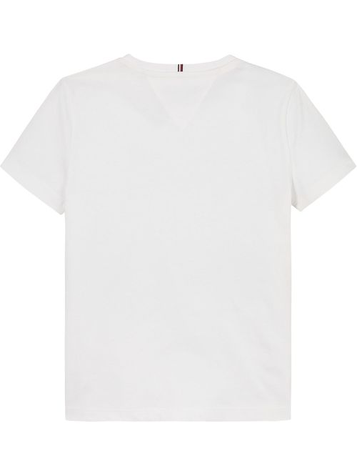 TOMMY SCRIPT GLITTER TEE SS