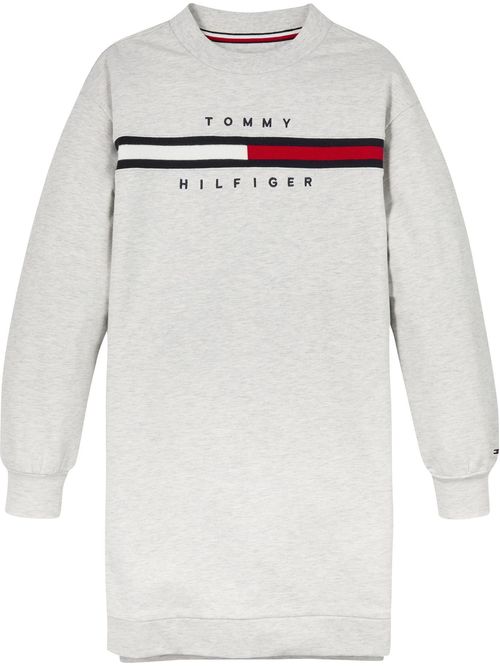 AJ RIB INSERT CREWNECK DRESS