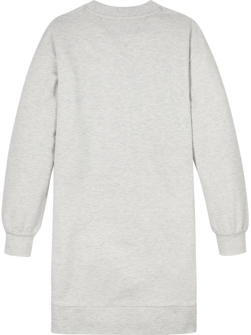 AJ RIB INSERT CREWNECK DRESS