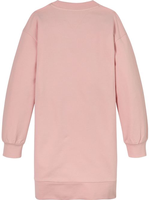 AJ RIB INSERT CREWNECK DRESS