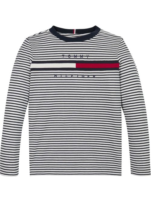 FLAG RIB INSERT TEE L/S