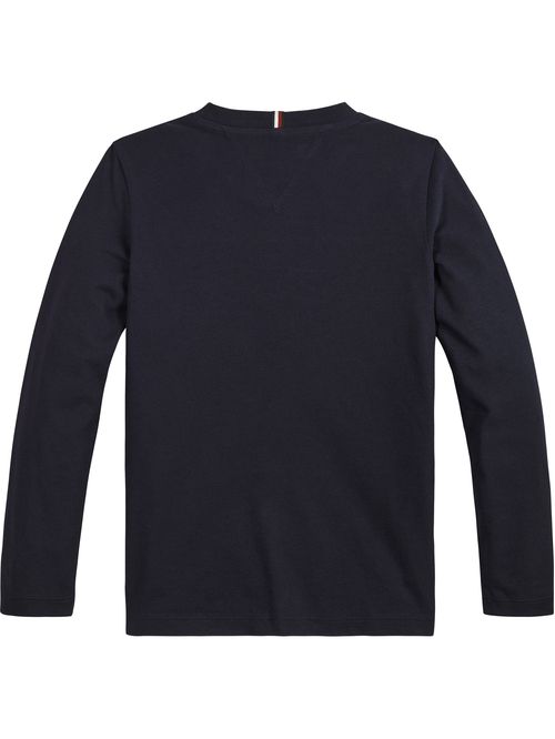 IM FLAG RIB INSERT TEE L/S
