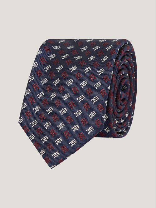 CORBATA TH MONOGRAM WOVEN TIE