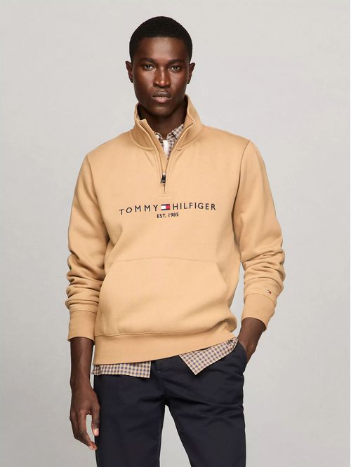 M TOMMY LOGO MOCKNECK
