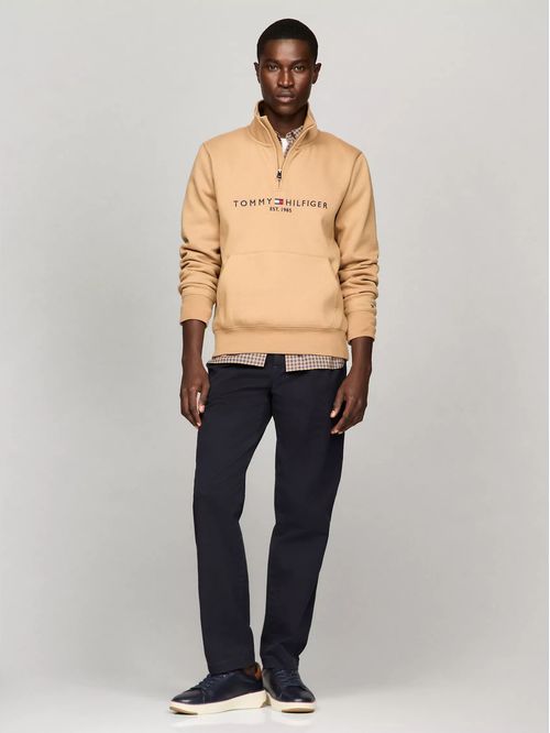 M TOMMY LOGO MOCKNECK