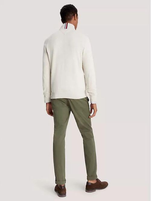 M CTN ZIP MOCK