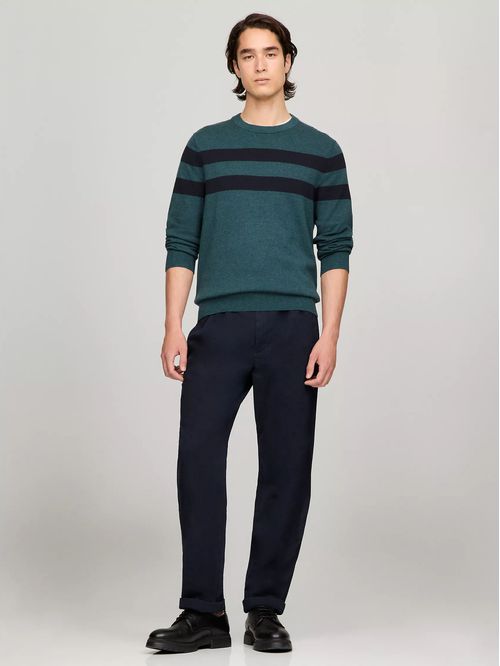 M STAMFORD STRIPE CREW NECK
