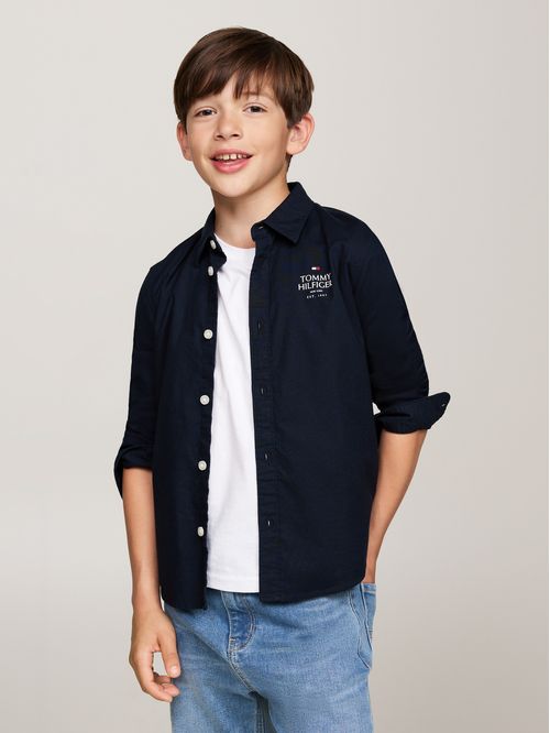 TH LOGO REG OXF SHIRT LS
