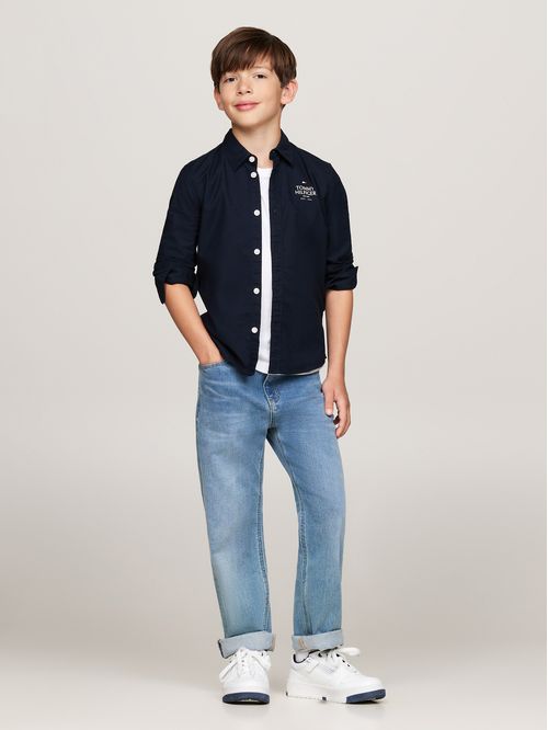 TH LOGO REG OXF SHIRT LS