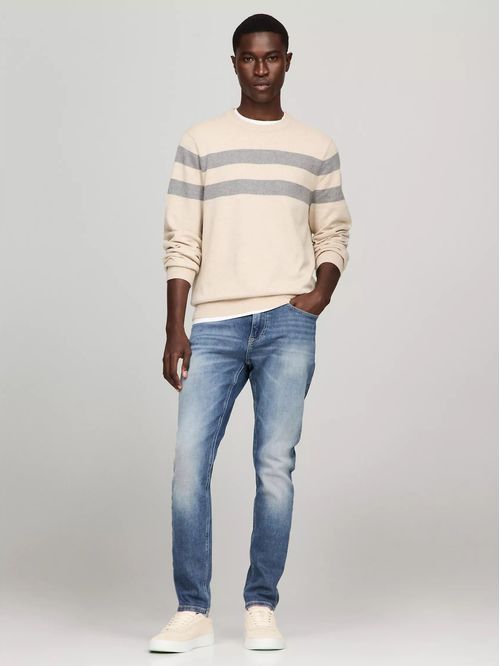 M STAMFORD STRIPE CREW NECK