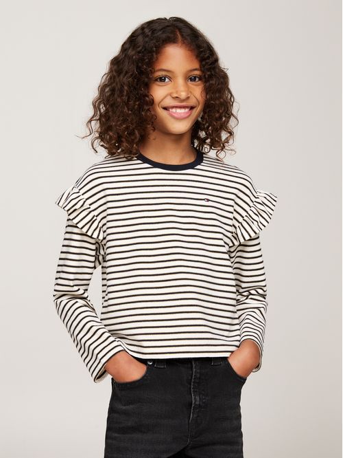 LUREX STRIPE TEE LS TH