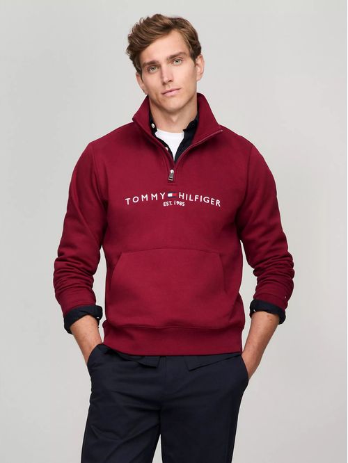 M TOMMY LOGO MOCKNECK