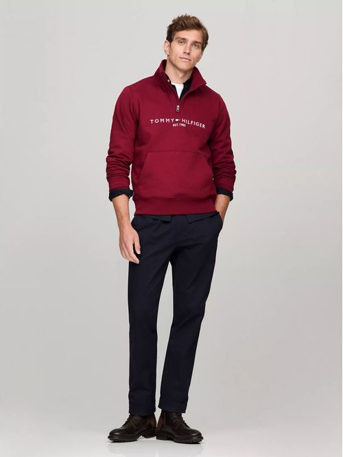 M TOMMY LOGO MOCKNECK