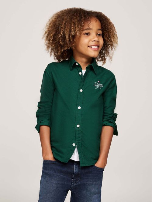 TH LOGO REG OXF SHIRT LS