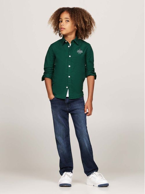 TH LOGO REG OXF SHIRT LS