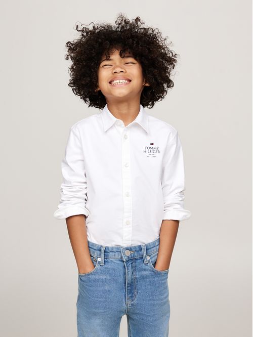 TH LOGO REG OXF SHIRT LS