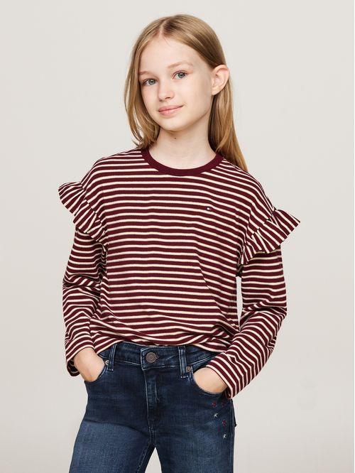 LUREX STRIPE TEE LS