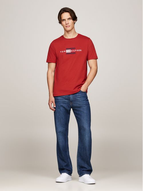 HILFIGER FLAG EMBRO TEE