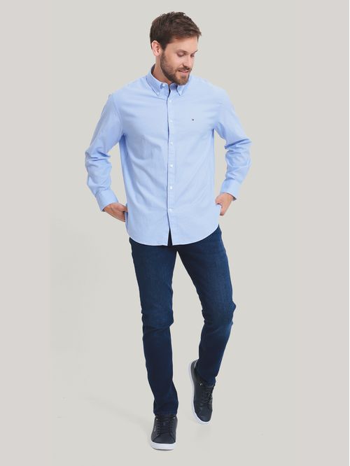 CAMISA VESTIR DRESS SHIRT LIGHT BLUE