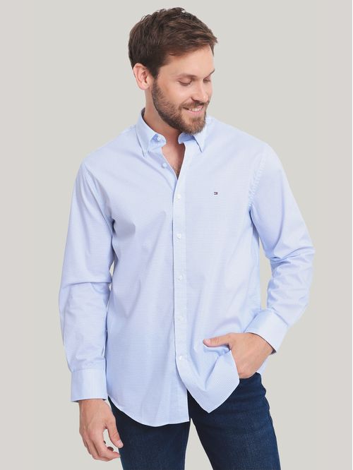 CAMISA VESTIR DRESS SHIRT LIGHT BLUE