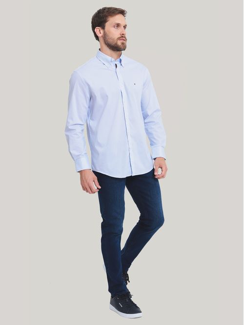 CAMISA VESTIR DRESS SHIRT LIGHT BLUE