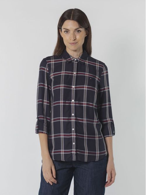 BLUSA ASHBRY PLD ROLL TAB