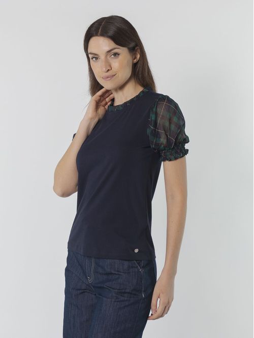 TOP S/S MXMD RFFL NCK TOP