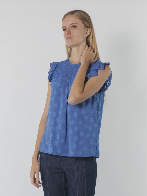 BLUSA FLRT CLIP FLTTR SLV TOP