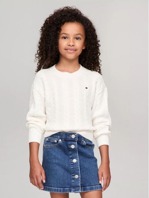 KG CABLE CREW SWEATER