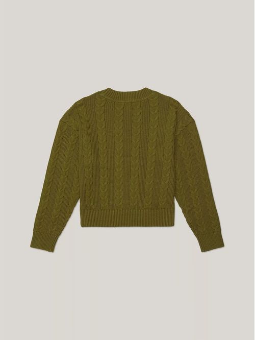 KG CABLE CREW SWEATER