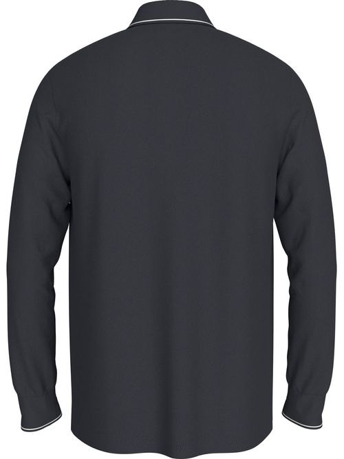 LS ZIP RWB DETAIL REG POLO