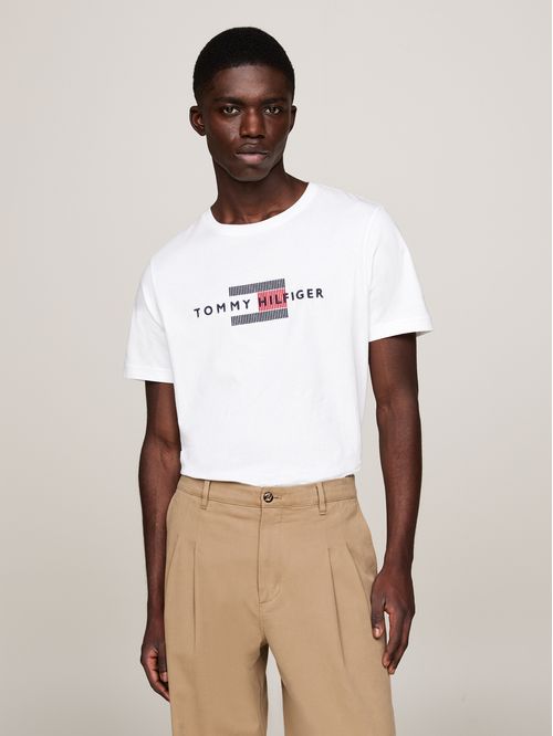 HILFIGER FLAG EMBRO TEE