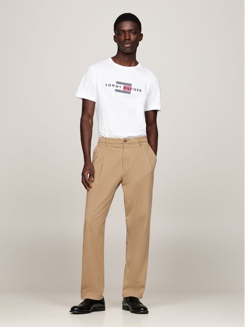 HILFIGER FLAG EMBRO TEE