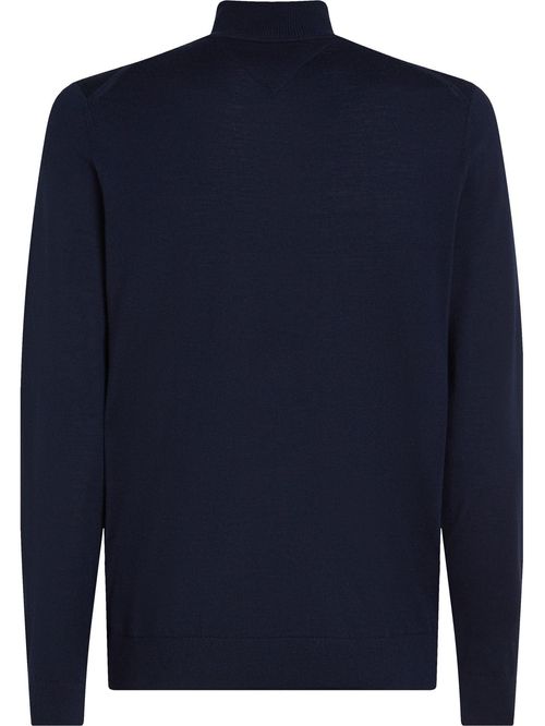 DC FINE GAUGE MERINO ZIP MOCK