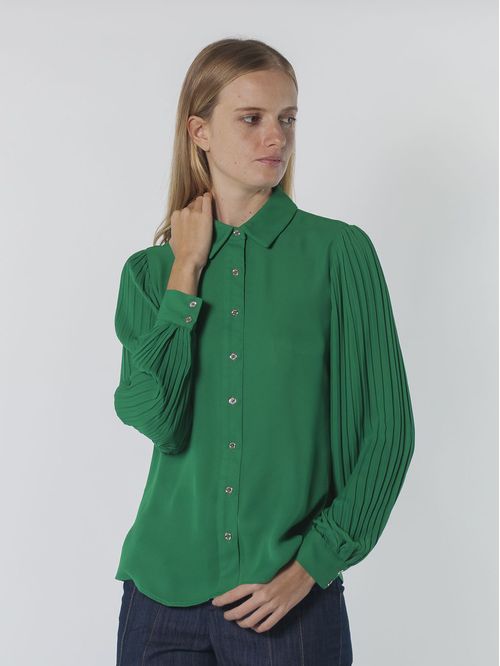 SLD PLTD L/S BTN FRNT