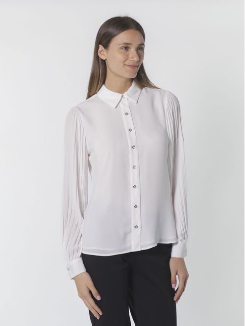 SLD PLTD L/S BTN FRNT