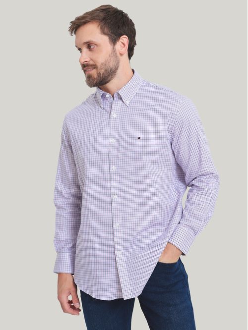 CAMISA VESTIR DRESS SHIRT BERRY MULTI