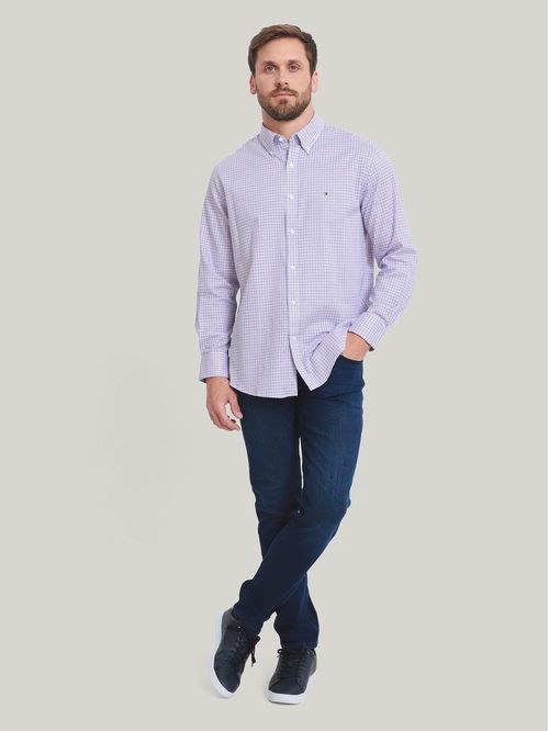CAMISA VESTIR DRESS SHIRT BERRY MULTI