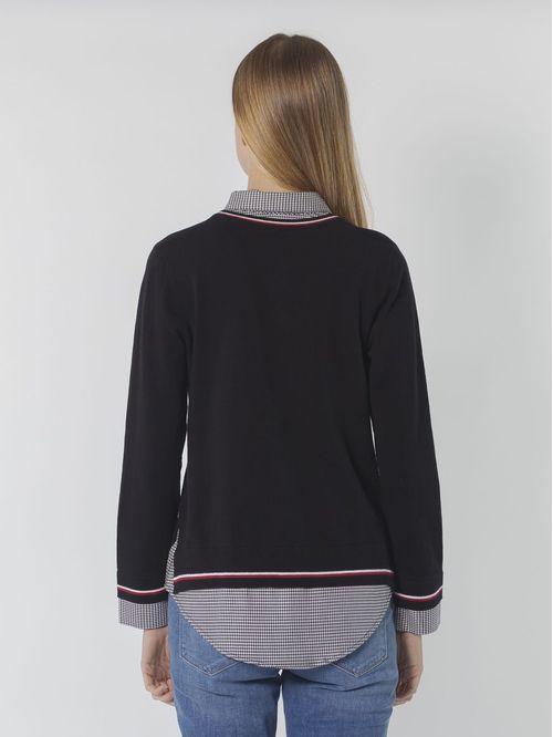 SWEATER MINI CHK 2FR SWTR