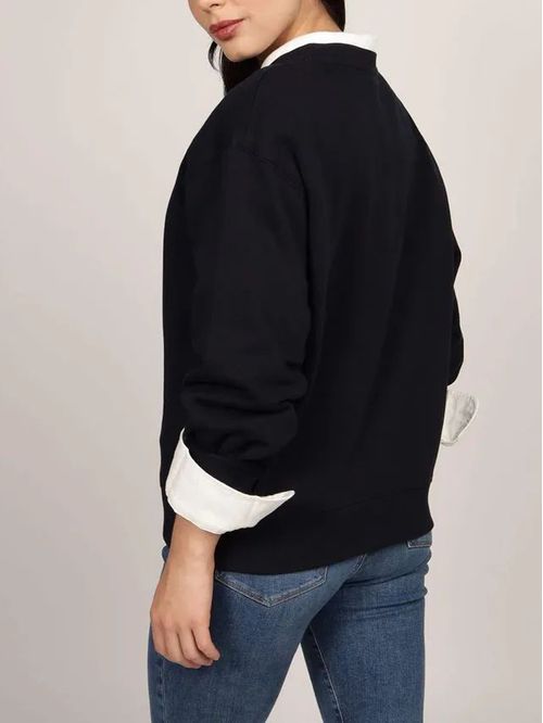 SWEATSHIRT REG NAUTICAL EMB C-NK SWEATSHI