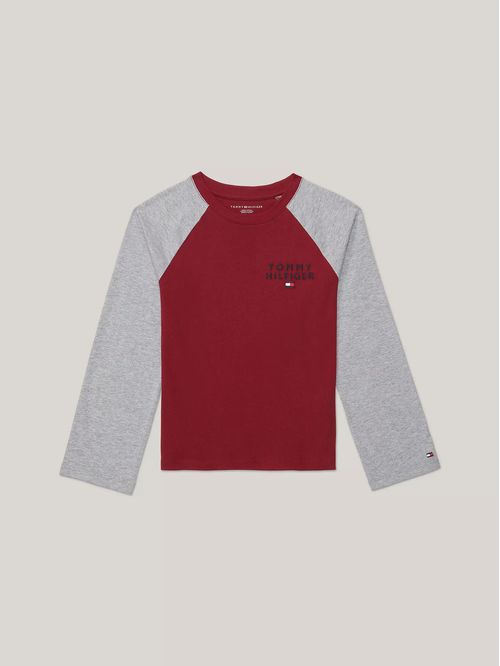 KB COLORBLOCK RAGLAN STACKED T