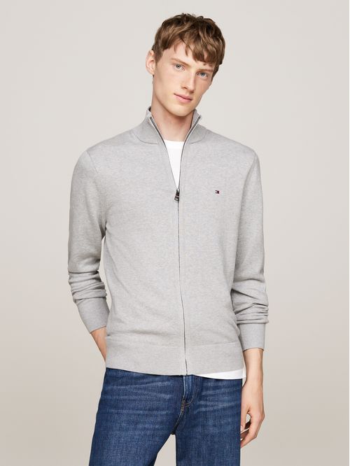 PIMA ORG CTN CASHMERE ZIP THRU