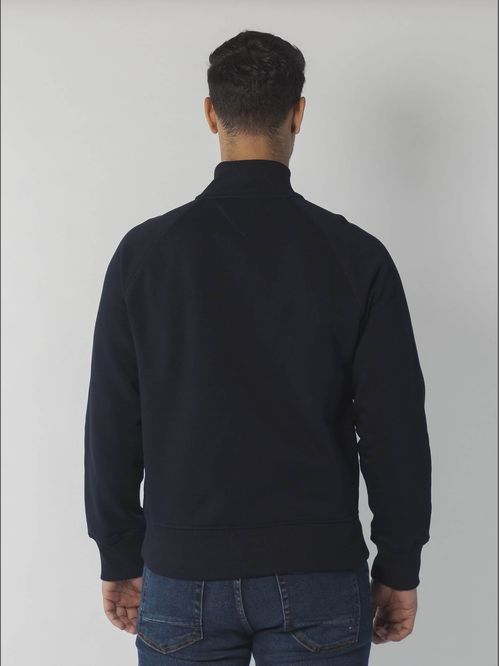 SWEATSHIRT M MIX MEDIA ZIP THRU STAND COL