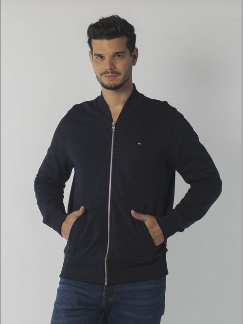 SWEATSHIRT M BASEBALL COLLAR ZIP THROUGH
