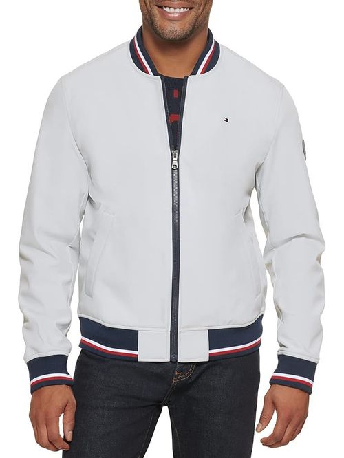 CASACA VARSITY BOMBER WITH TRI-COLOR