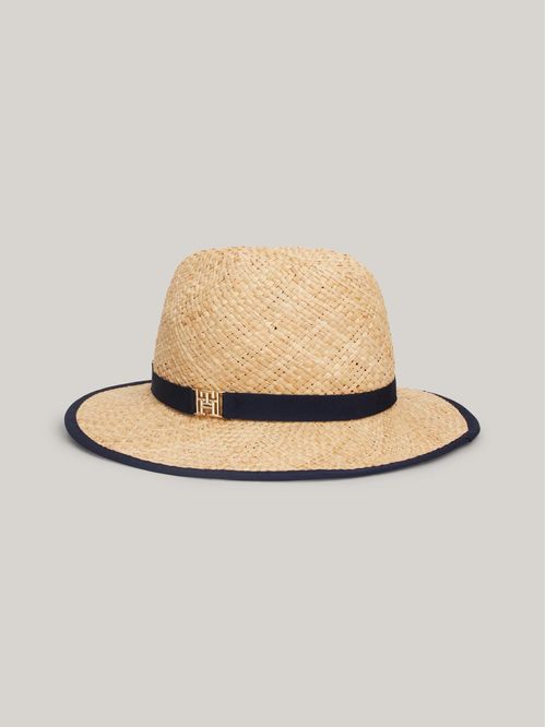 SOMBRERO BEACH SUMMER STRAW FEDORA HAT