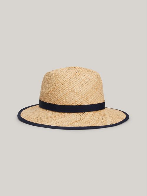 SOMBRERO BEACH SUMMER STRAW FEDORA HAT
